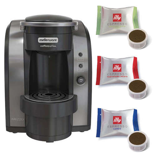 Mellerware Arezzo Capsule Coffee Machine + 40 FREE illy capsules