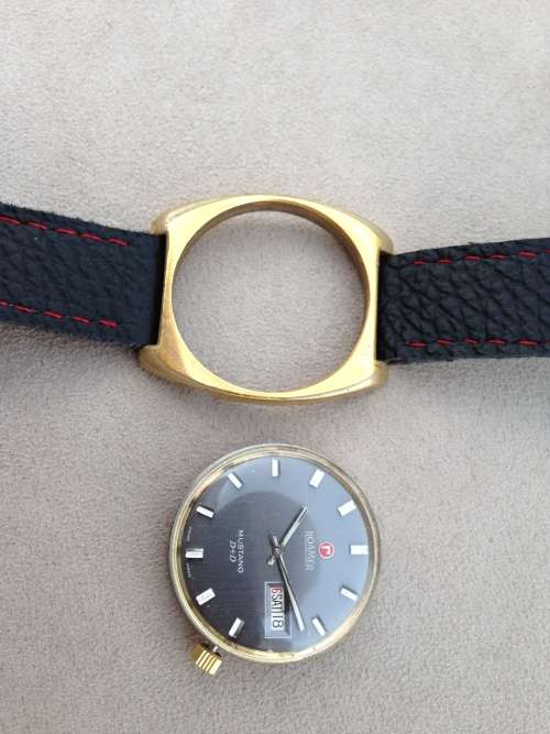 Rare ROAMER MUSTANG D+D DAY DATE WATCH