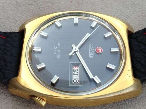 Rare ROAMER MUSTANG D+D DAY DATE WATCH