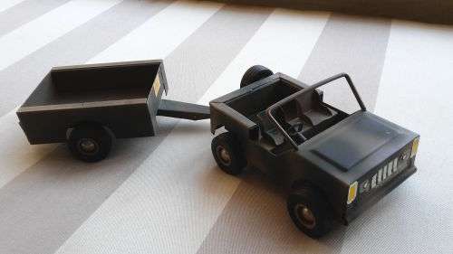 Original Strike Toys SADF Army Jeep & Trailer