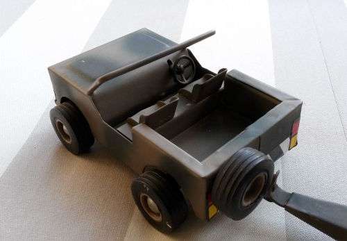 Original Strike Toys SADF Army Jeep & Trailer