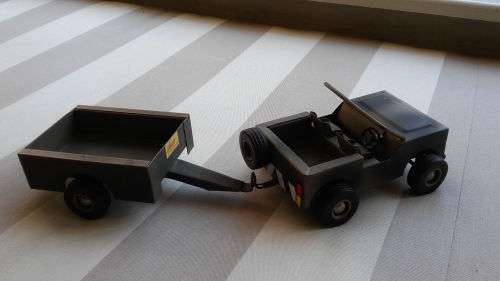 Original Strike Toys SADF Army Jeep & Trailer