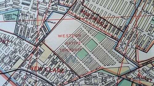 1950's APARTHEID ERA MAP OF JOHANNESBURG AND SURROUNDS DEPICTING SOPHIATOWN ETC.