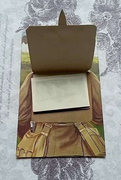 WW1 Novelty Fold-Out Frame Post Card - 'News and Views from Edinburgh'