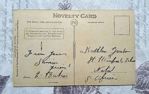 WW1 Novelty Fold-Out Frame Post Card - 'News and Views from Edinburgh'