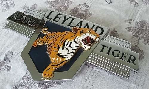 Large Leyland Royal Tiger Vintage Truck / Bus  Badge