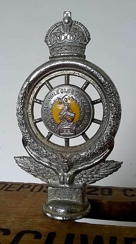 Royal Automobile Club of South Africa (RAC) Car Badge