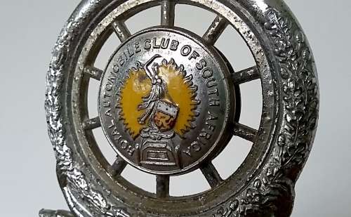 Royal Automobile Club of South Africa (RAC) Car Badge