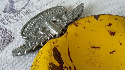 Vintage AA (Automobile Association) of South Africa Car Bumper Badge