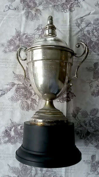 Large (40cm in height) 1950s Trophy for the Best Begonia in Bloom