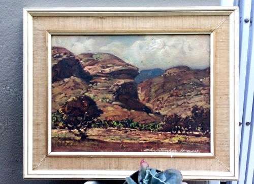 Original Chris Haw Oil on Board - Golden Gate, Clarens