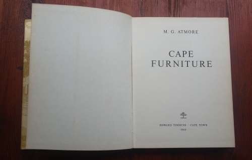 Cape Furniture by M.G. Atwell