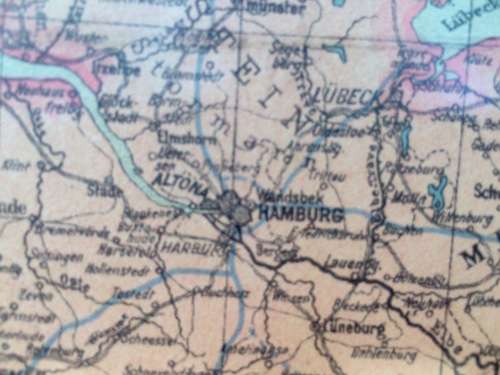 WW2 DEUTSCHES REICH UND ANGRENZENDE LANDER MAP/ KART - MAP OF GERMANY PUBLISHED 1940 (NAZI GERMANY)