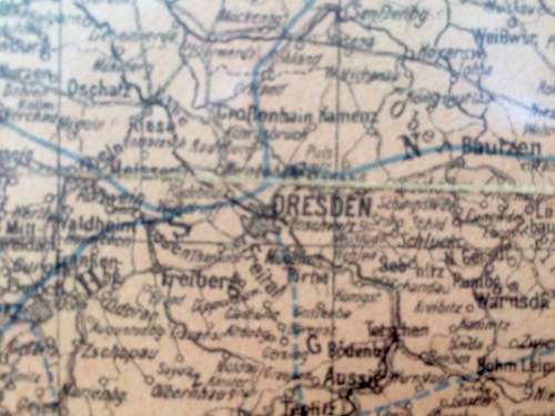 WW2 DEUTSCHES REICH UND ANGRENZENDE LANDER MAP/ KART - MAP OF GERMANY PUBLISHED 1940 (NAZI GERMANY)