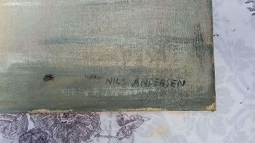 *RESERVED CALLISTA* Original Nils Severn Andersen (1897-1972) Seascape Oil