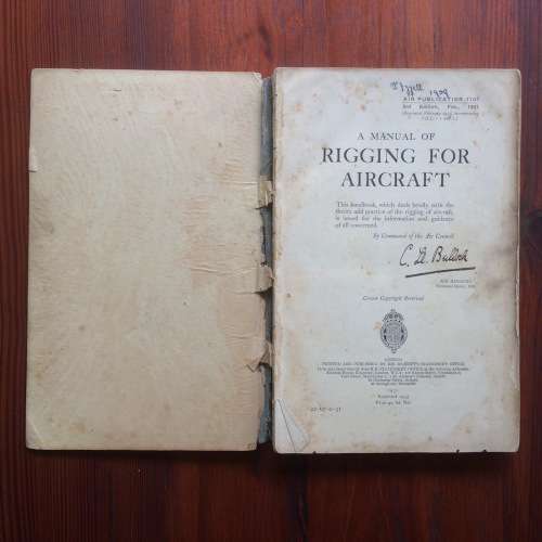 1931 Air Ministry Publication - Rigging for Aircraft
