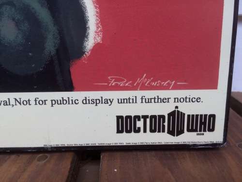 Vintage Style Dr. Who 'TO VICTORY' Poster Mounted on Wood (BBC)