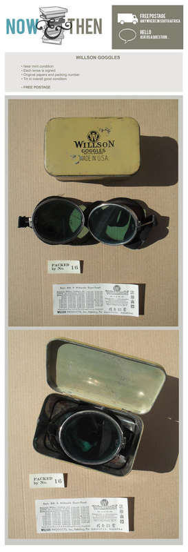 WILLSON GOGGLES VINTAGE (FREE POSTAGE)