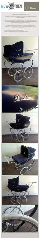 VINTAGE SILVER CROSS PRAM PERAMBULATOR ROYAL FAMILY QUEEN