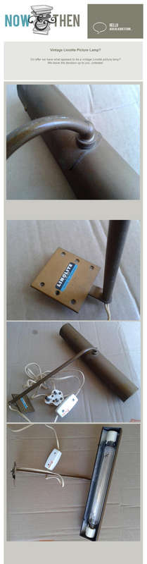 LINOLITE PICTURE LAMP LIGHT VINTAGE