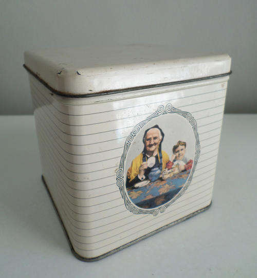 *1/2 YEAR PRICE CUT* SUPERB CONDITION - VINTAGE ORIGINAL MAZAWATTEE TEA CADDY OR TIN