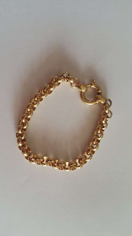 9ct Yellow Gold Belcher bracelet