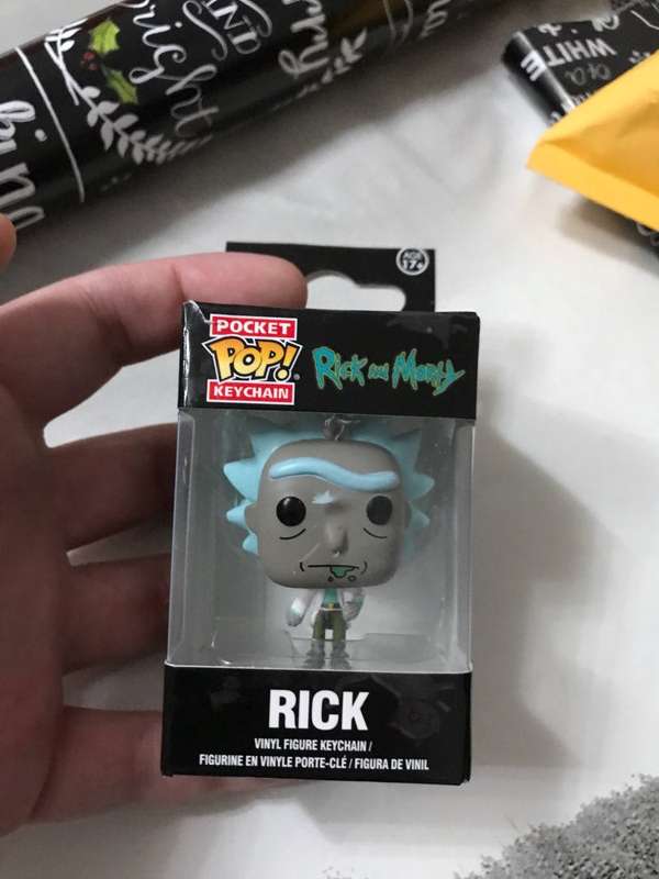 Premium Vinyl Pop Rick and Morty Caricature Rick Trendy Keychain *REAL ALL-IN R1 AUCTION*