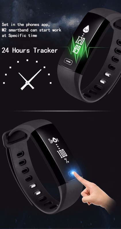 Fitbit Style Waterproof Smartband w/ Built-in Blood Pressure Monitor & Real-Time Heart Rate Monitor