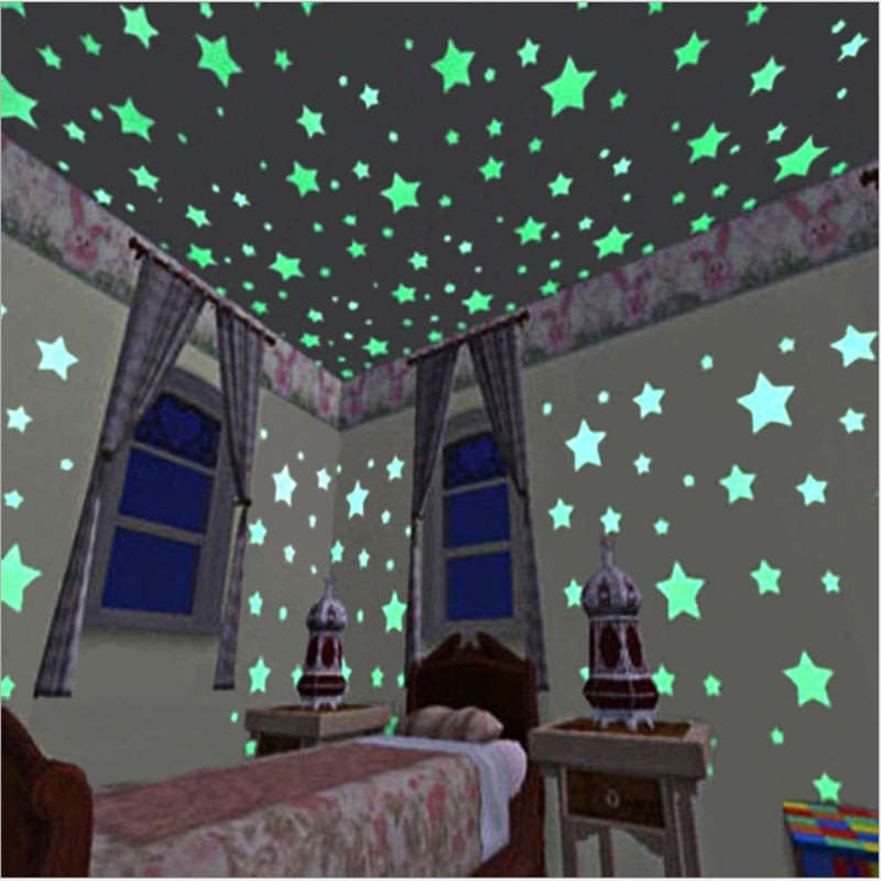 50Pcs Glow-In-The-Dark Starry Sky star set