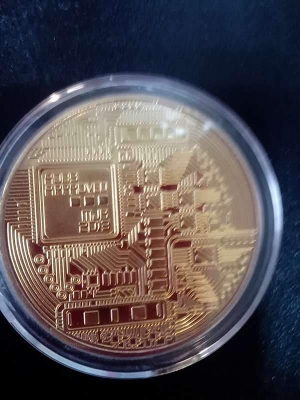 24K Gold Plated BITCOIN in Protective Case | LOCAL STOCK
