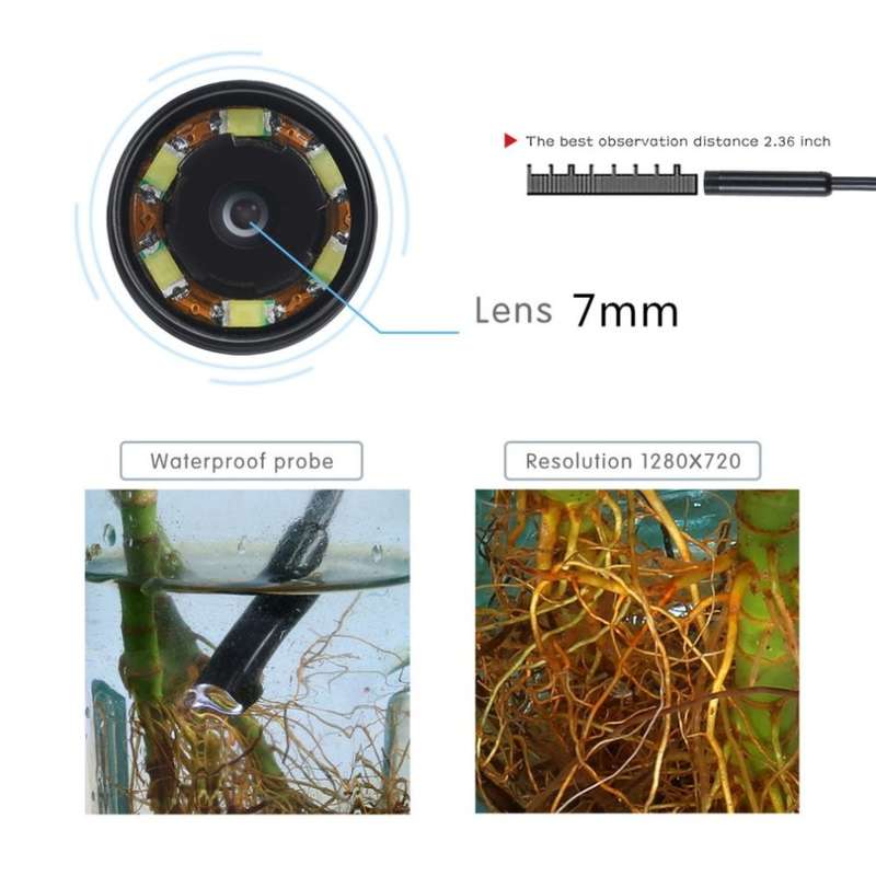 Waterproof Private Eye Camera for Android w/SONY Sensor 720P HD RESOLUTION 6 ADJUSTABLE LED LIGHTS