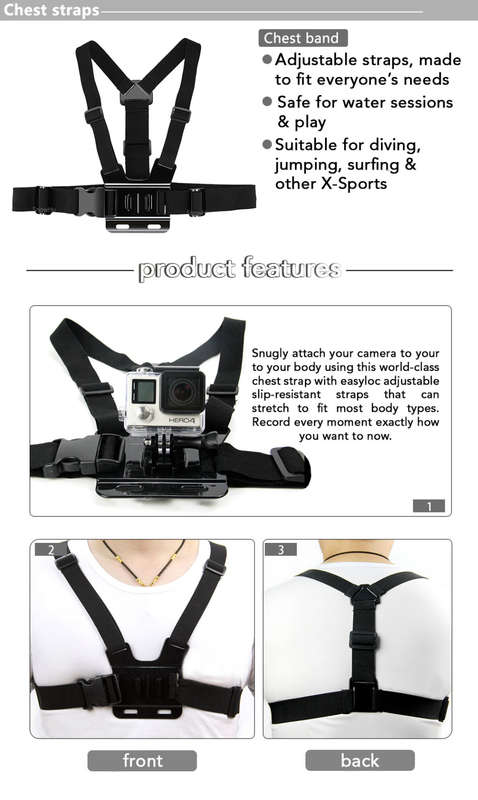 Action Camera Mount Mega Bundle | Head & Body Mount | Universal Compatibility | incl. Posable Tripod