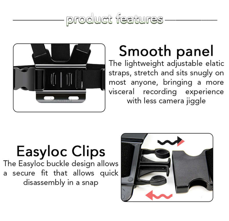 Action Camera Mount Mega Bundle | Head & Body Mount | Universal Compatibility | incl. Posable Tripod