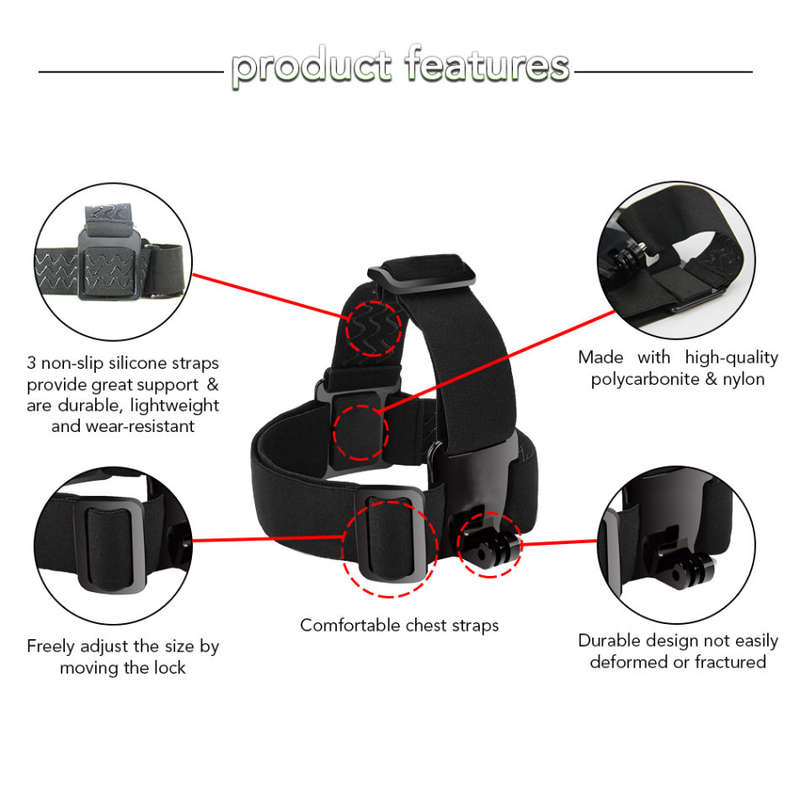 Action Camera Mount Mega Bundle | Head & Body Mount | Universal Compatibility | incl. Posable Tripod