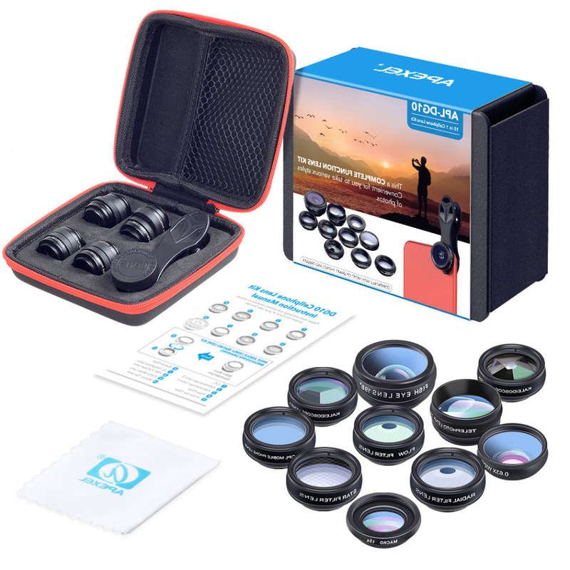 10 pcs HD Lens Kit | Universal Phone Compatibility | incl. Wear-Resistant EVA Case | Now Or Never