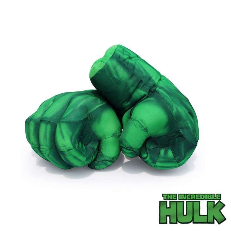 Incredible Hulk SMASH Plush Gloves | 11" Soft Plush | Fits Most Kids & Some Adults