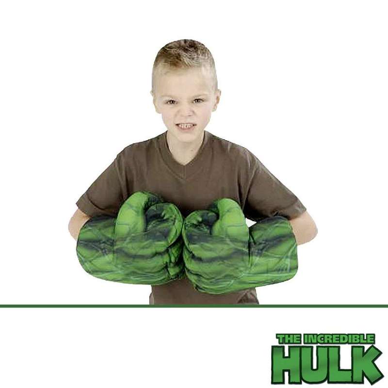 Incredible Hulk SMASH Plush Gloves | 11" Soft Plush | Fits Most Kids & Some Adults