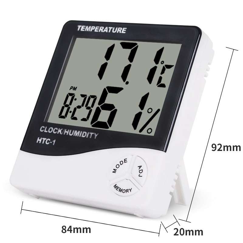 Digital Hygrometer & Thermometer | Measures Temperature & Humidity to 98% Accuracy.