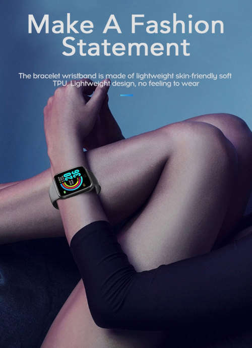 Smart Watch Fitness Tracker For Android | Heart Rate and Blood Pressure Monitor | Shake For Pictures