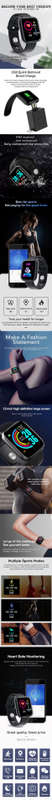 Smart Watch Android Smart Watch Fitness Tracker Heart Rate Sensor Description of Listing Images