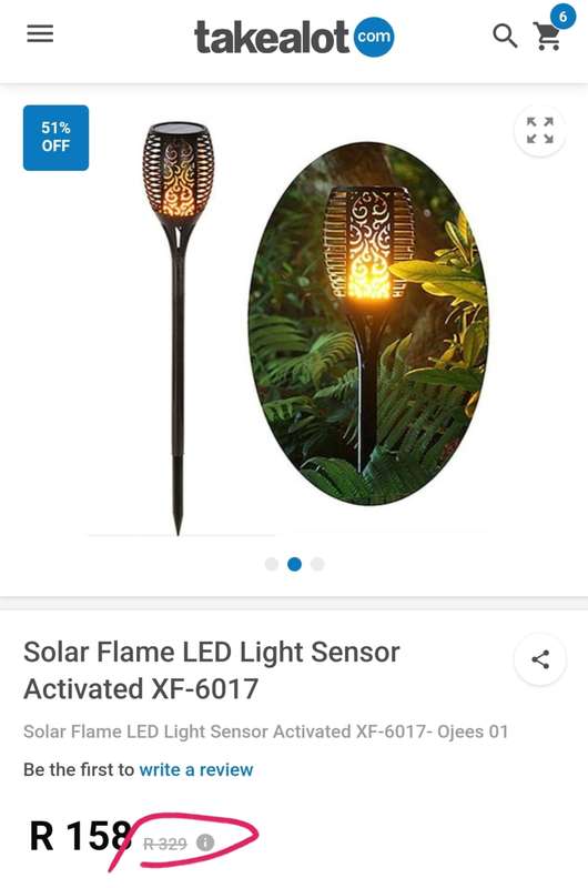 Solar Flame Sensor Activated LED TIKI TORCH Lights  XF-6017