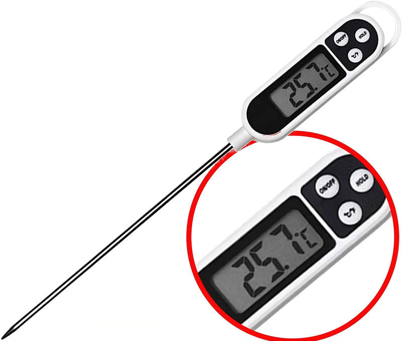Digital Cooking Thermometer  INSTANT RESULTS | Stainless Steel