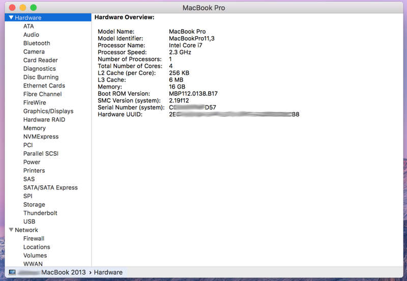 Apple MacBook Pro (15-inch, ME294LL/A) - [Quad-Core i7, 16GB RAM, 512GB SSD, GeForce GT 750M]