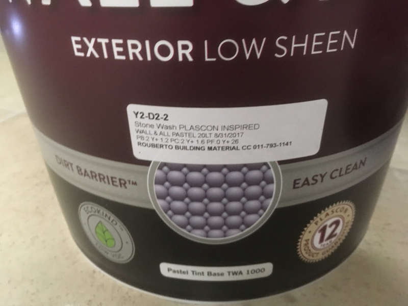 Plascon Wall and All (20 litre - unopened) [Stone Wash - Y2-D2-2]