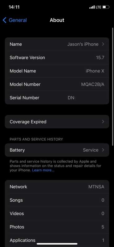 iPhone X 64GB Black