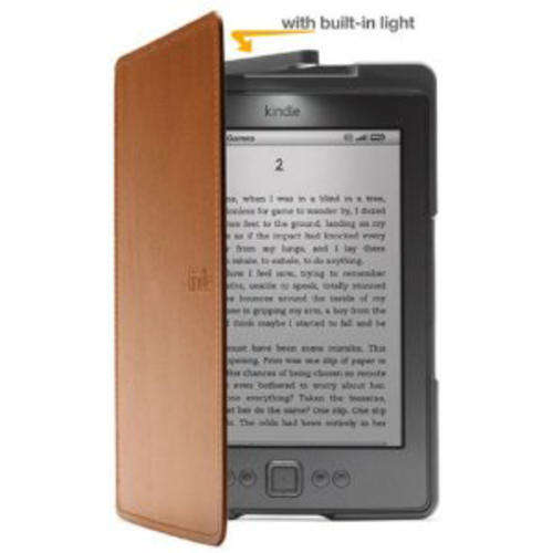 Amazon Kindle Lighted Leather Cover, Saddle Tan (Fits the Kindle 4 Basic)