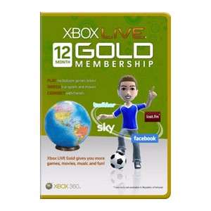 Xbox 360 Live (12 months GOLD membership) Works with all gamertags