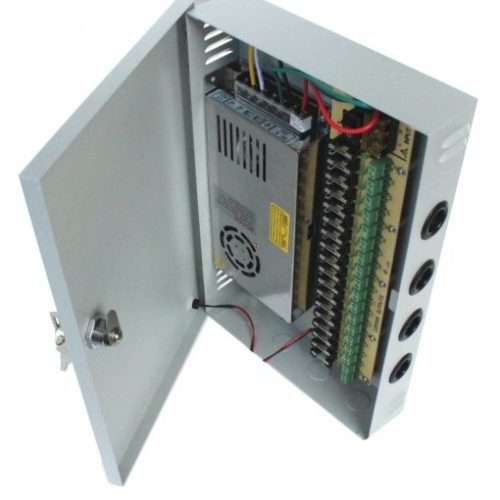 20 Amp / 18 WAY CCTV Power Supply with box