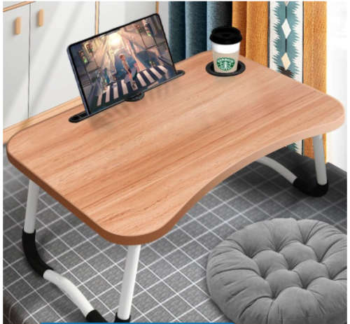 Foldable Laptop Table [Light Brown]