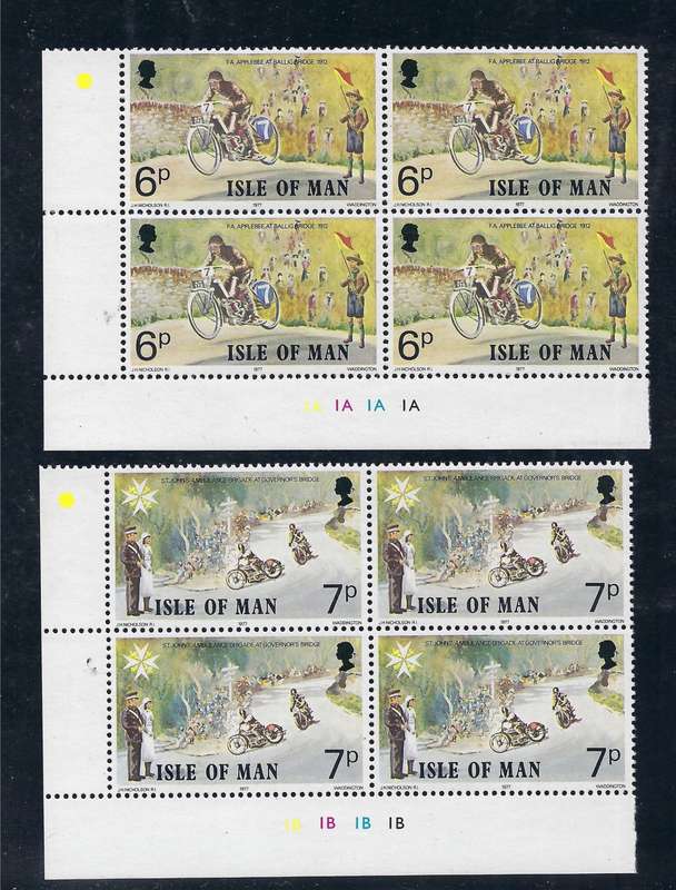Isle Of Man - 1977 The 70th Anniversary of the Isle of Man TT Motorcycle Race - Full Set - MNH